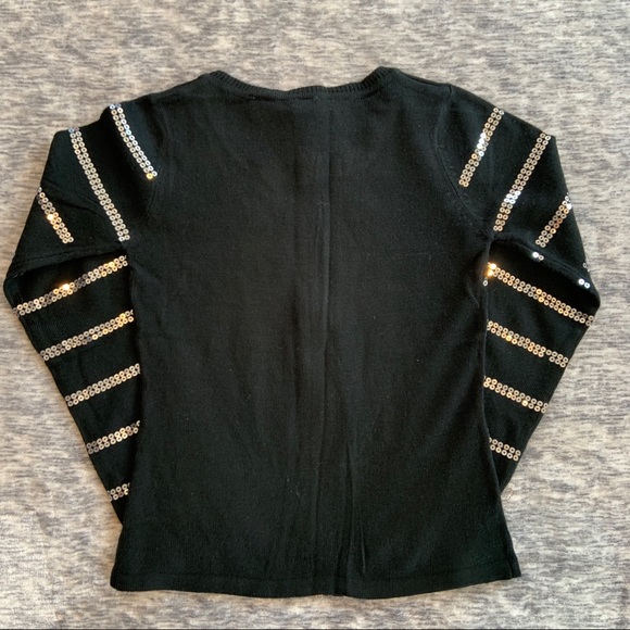 GUESS Girls Sequin Cardigan Sweater - Picture 4 of 7